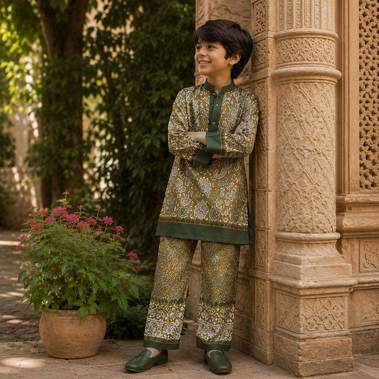 Paisley Grove Festive Pure Cotton Kurta Set