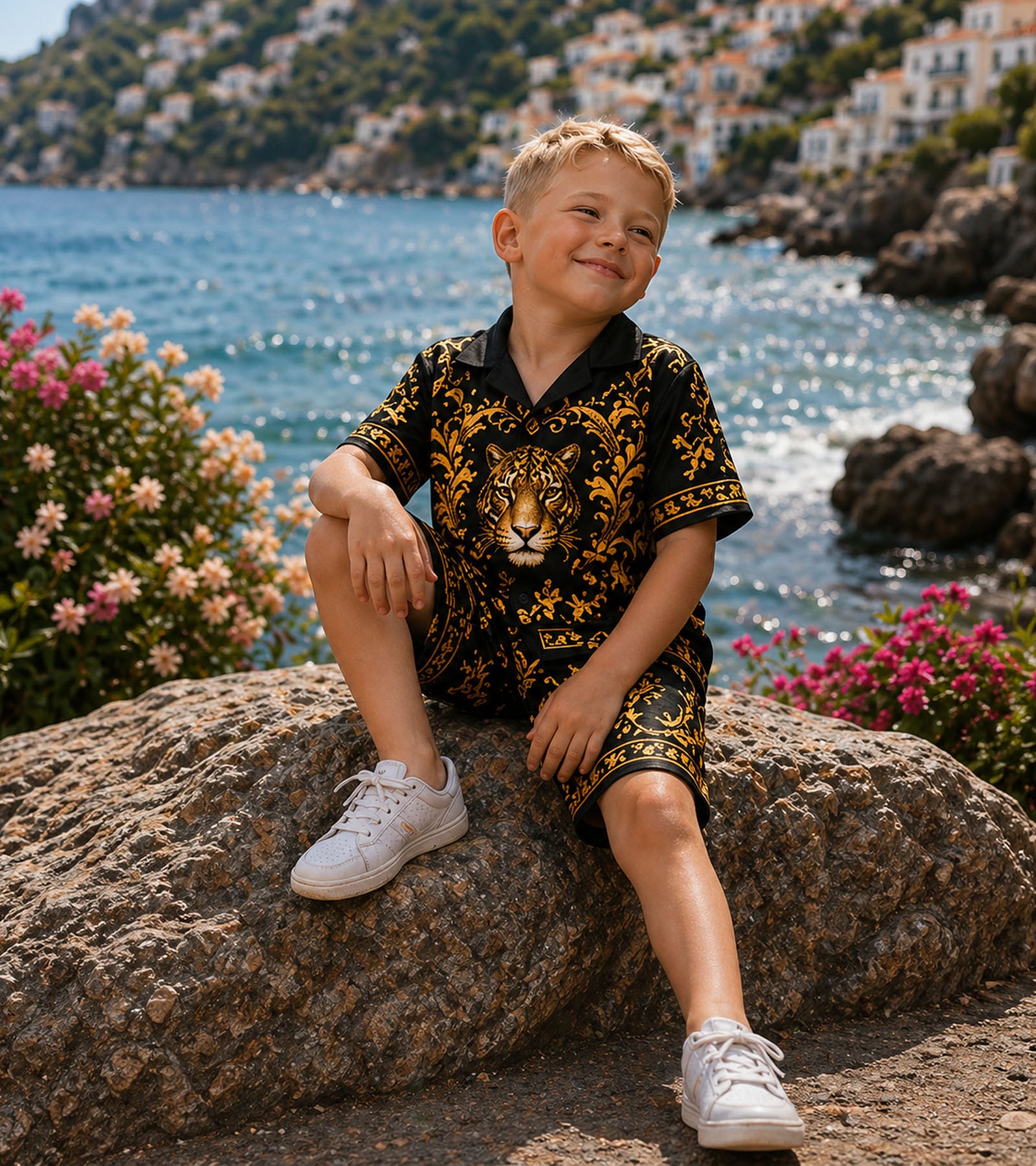 Royal Tiger Luxe Pure Cotton Co-ord Set For Boys