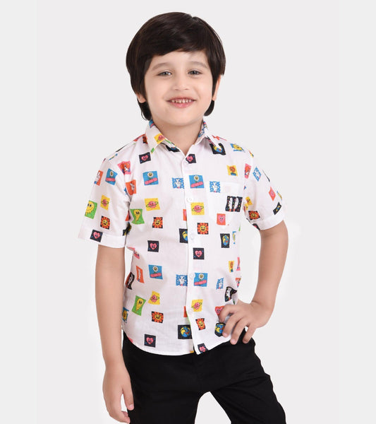 Block Printed Boys Shirt