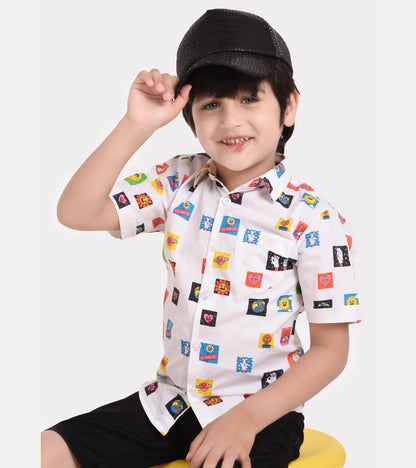 Block Printed Boys Shirt