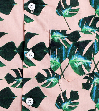 Big Leaf Printed Half Sleeve Shirt