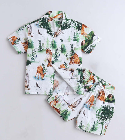 Animal Park Printed Boys Co ord Set