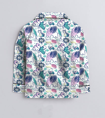 Baby Drawing Printed Nightsuit Set