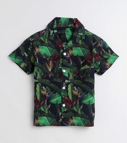 Banana Leaf Printed Boys Co ord Set