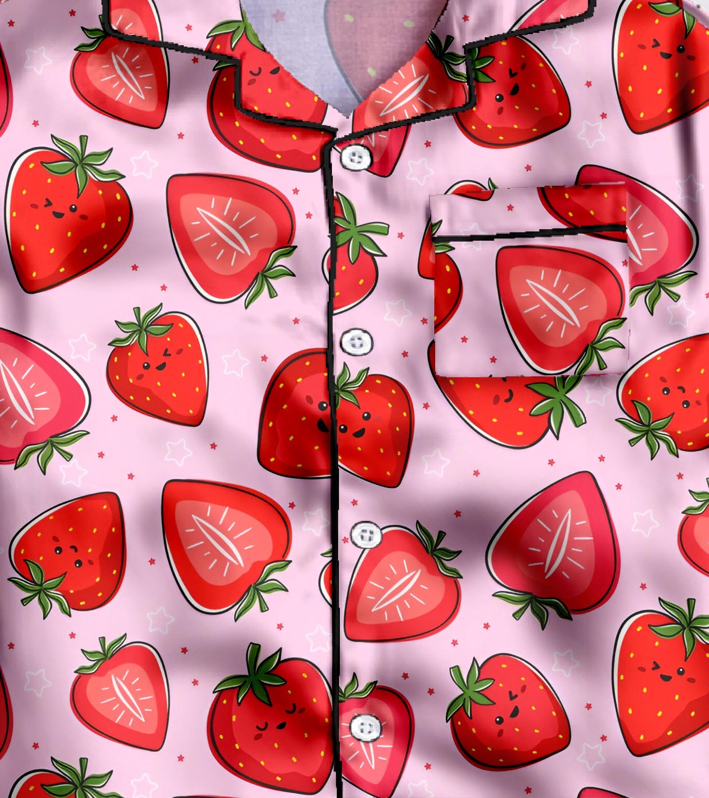 Berry Bloom Pure Cotton Printed Nightsuit Set