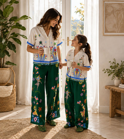 Bohemian Garden Luxe Mom & Me Matching Lounge Set