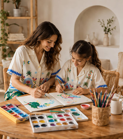 Bohemian Garden Luxe Mom & Me Matching Lounge Set