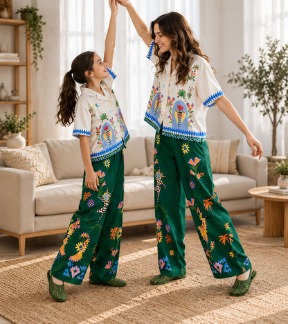 Bohemian Garden Luxe Mom & Me Matching Lounge Set