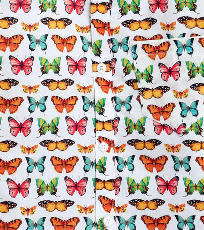 Butterfly Printed Boys Half Shirt