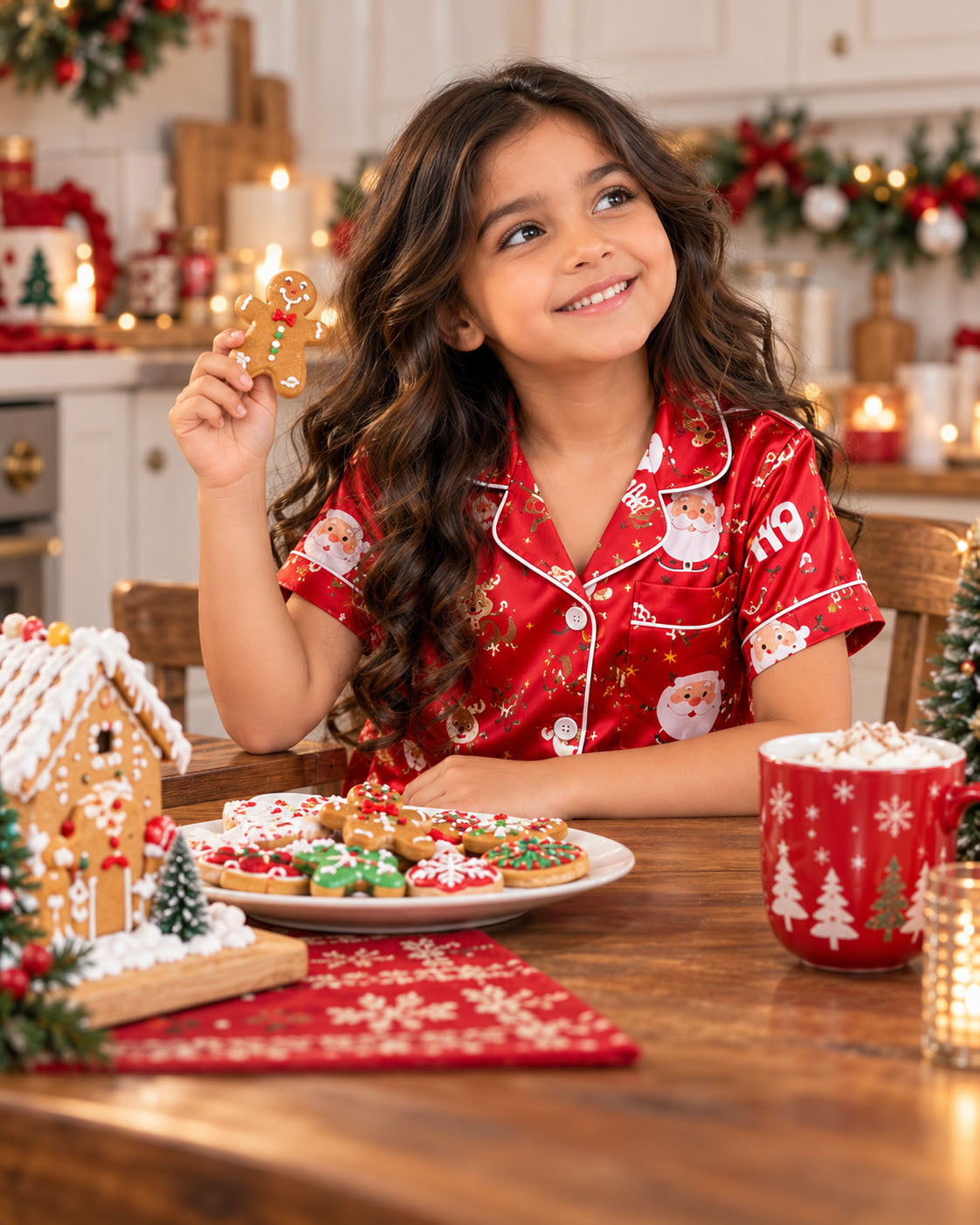 Candy Cane Dreams Christmas Half Pajama Set