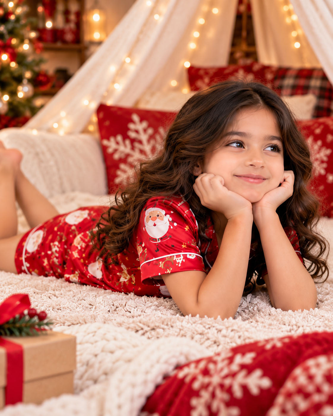 Candy Cane Dreams Christmas Half Pajama Set