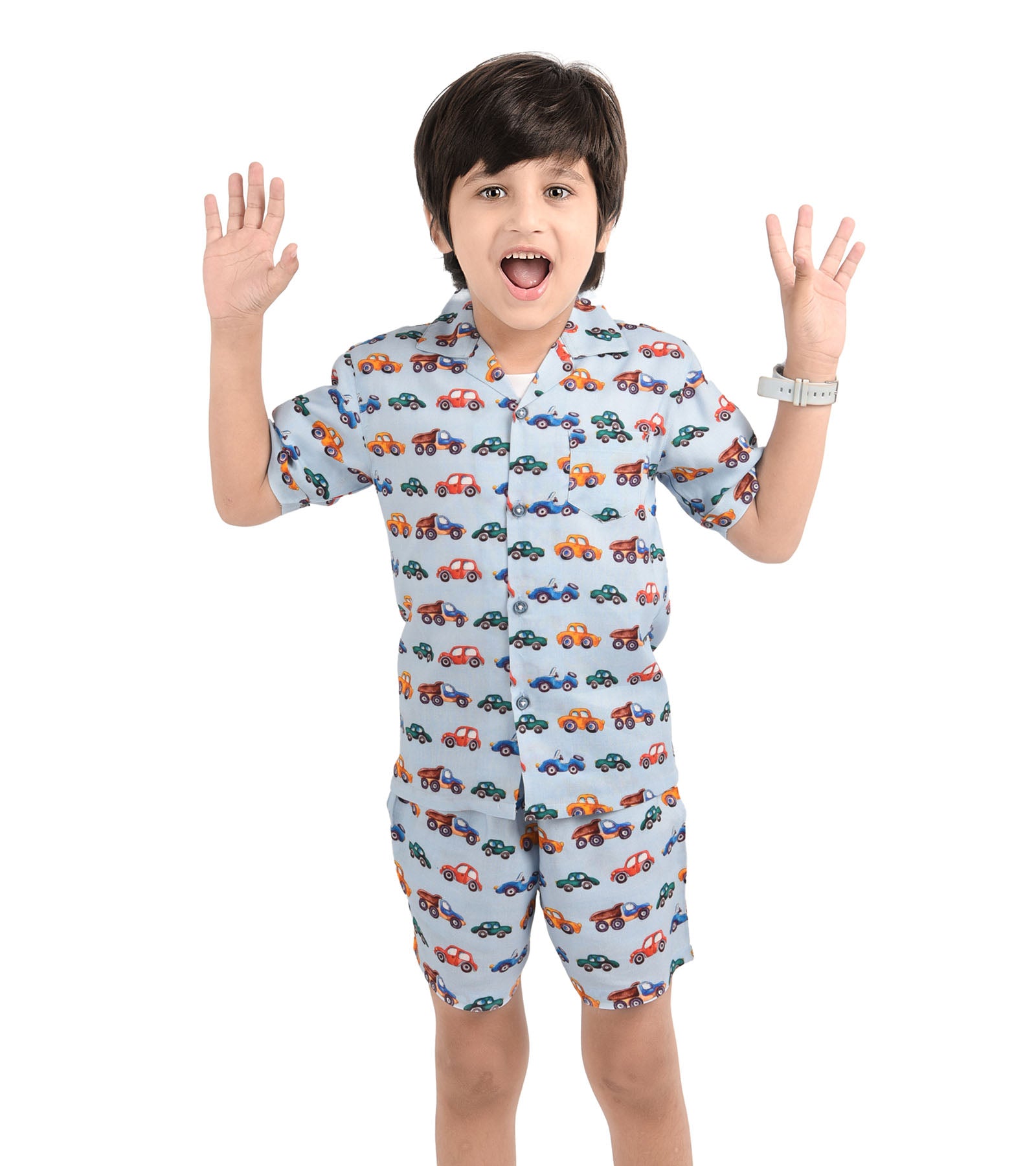 Car Terrain printed Cord Set for Boys