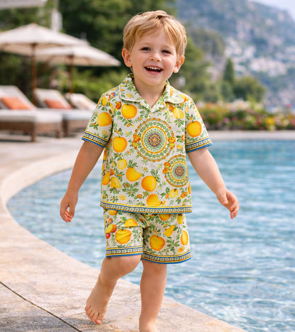 Citrus Print Pure Cotton Co-ord Set