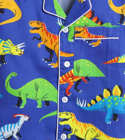 Dinosaur Night Suit Set Half Sleeve