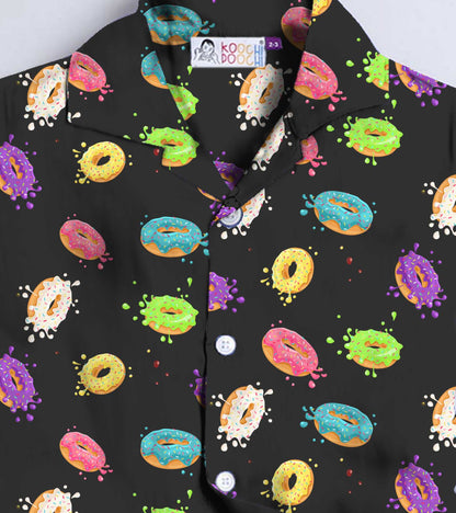 Doughnut Printed Boys Co ord Set