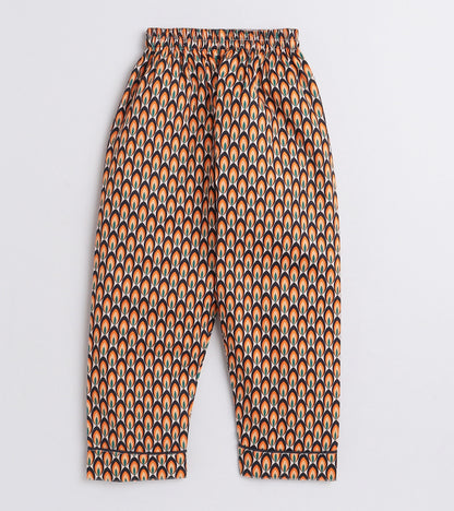 Earthy Mosaic printed Nightsuit Set