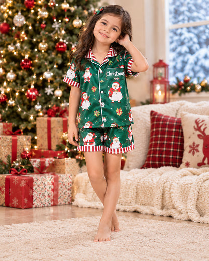 Emerald Dreams Christmas Half Pajama Set
