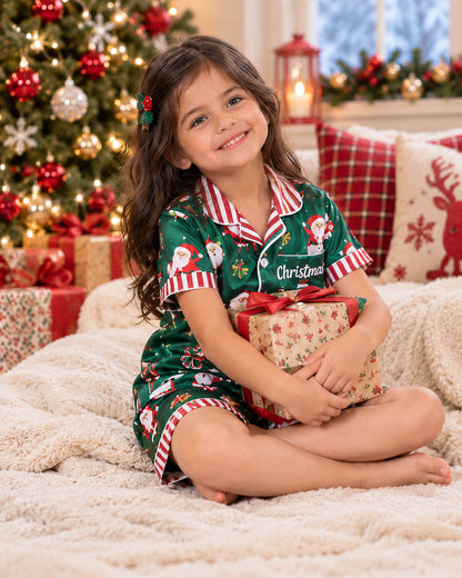 Emerald Dreams Christmas Half Pajama Set
