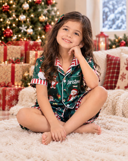 Emerald Dreams Christmas Half Pajama Set