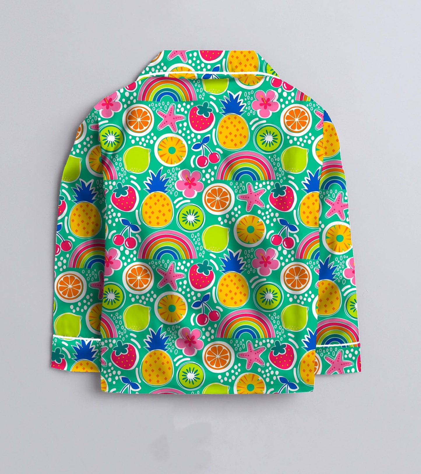 Fruit and Flower Pure Cotton Printed Nightsuit Set