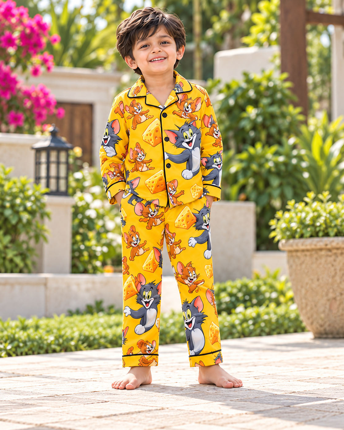 Happy Chase Pure Cotton Printed Boys Nightsuit Set