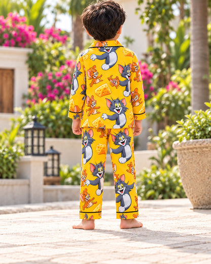 Happy Chase Pure Cotton Printed Boys Nightsuit Set