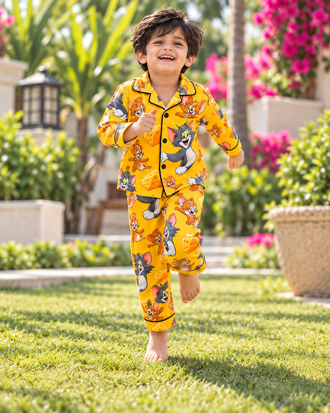 Happy Chase Pure Cotton Printed Boys Nightsuit Set