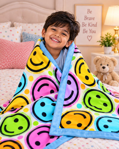 Joyful Faces Pure Cotton Blanket
