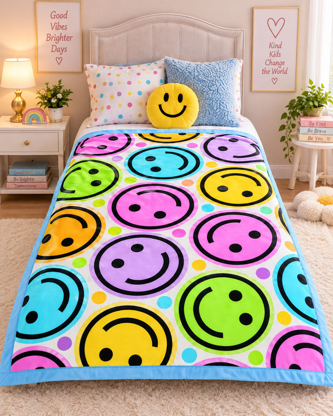Joyful Faces Pure Cotton Blanket