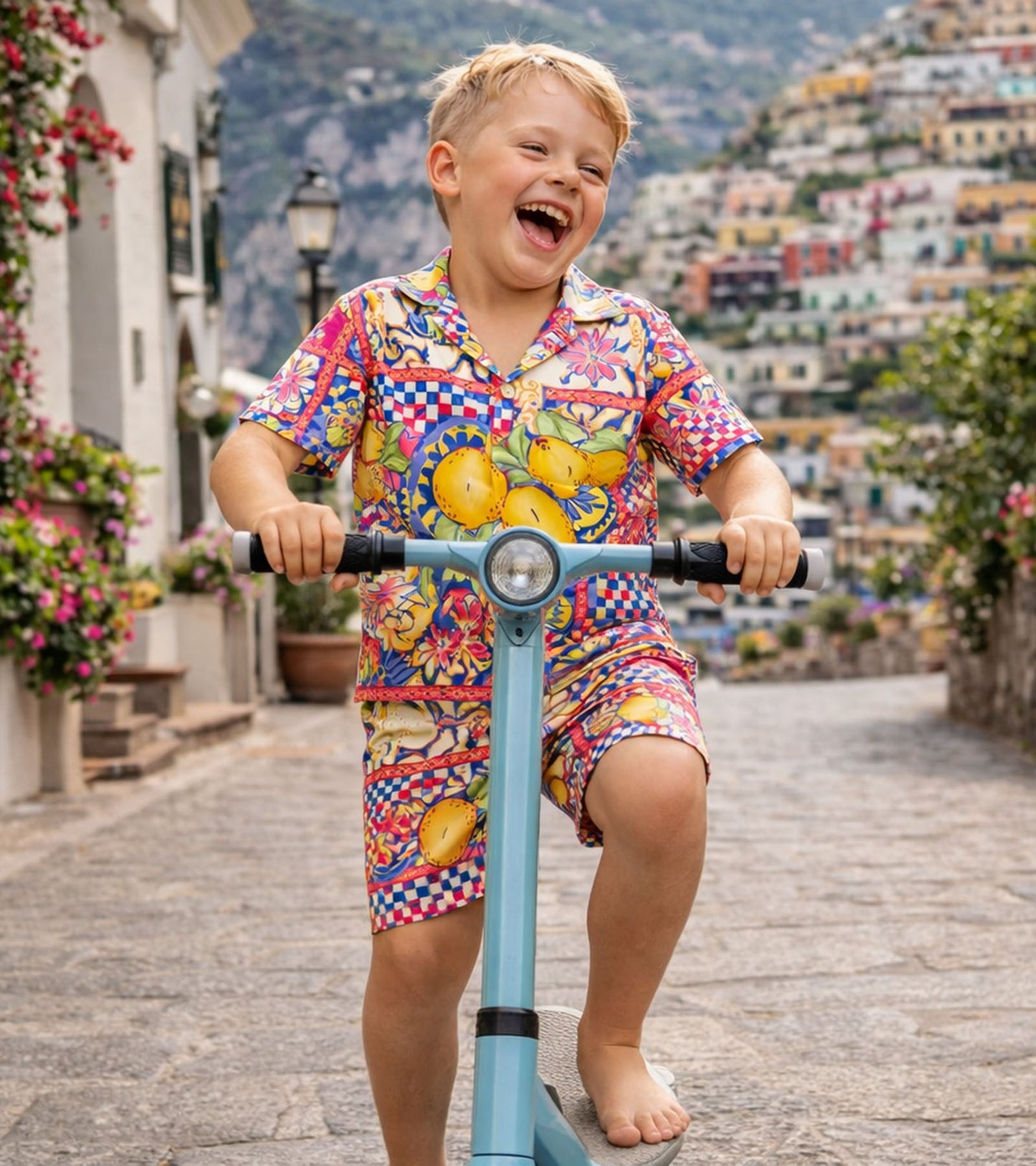 Lemon Splash Summer Co-ord Set for Boys