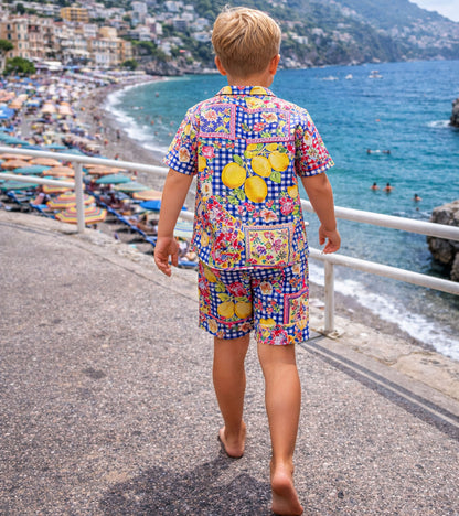 Lemon Splash Summer Co-ord Set for Boys