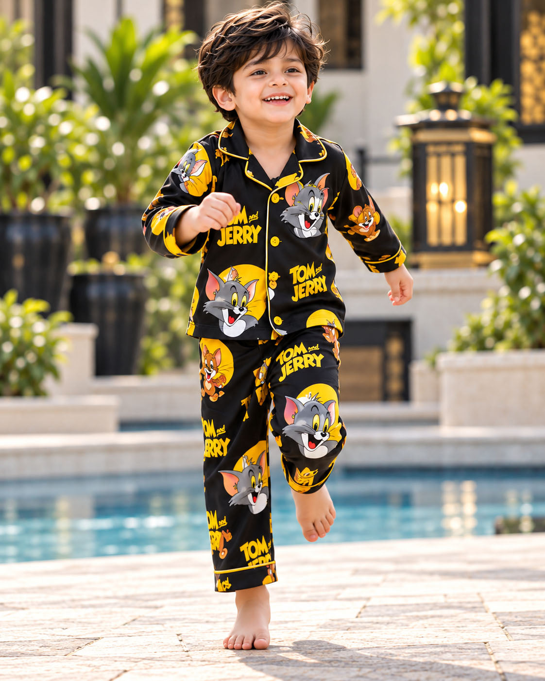 Little Mischief Pure Cotton Printed Boys Nightsuit Set