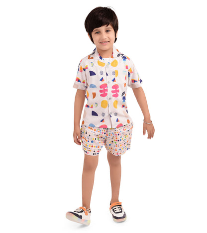 Motley Motif printed Cord Set