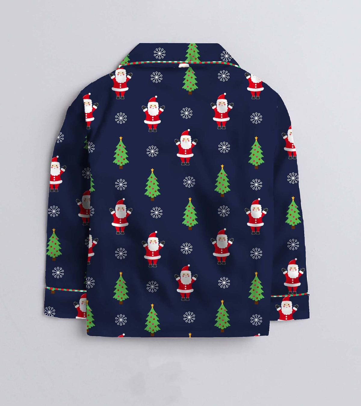 Nevy Santa Pure Cotton Christmas Printed Nightsuit Set
