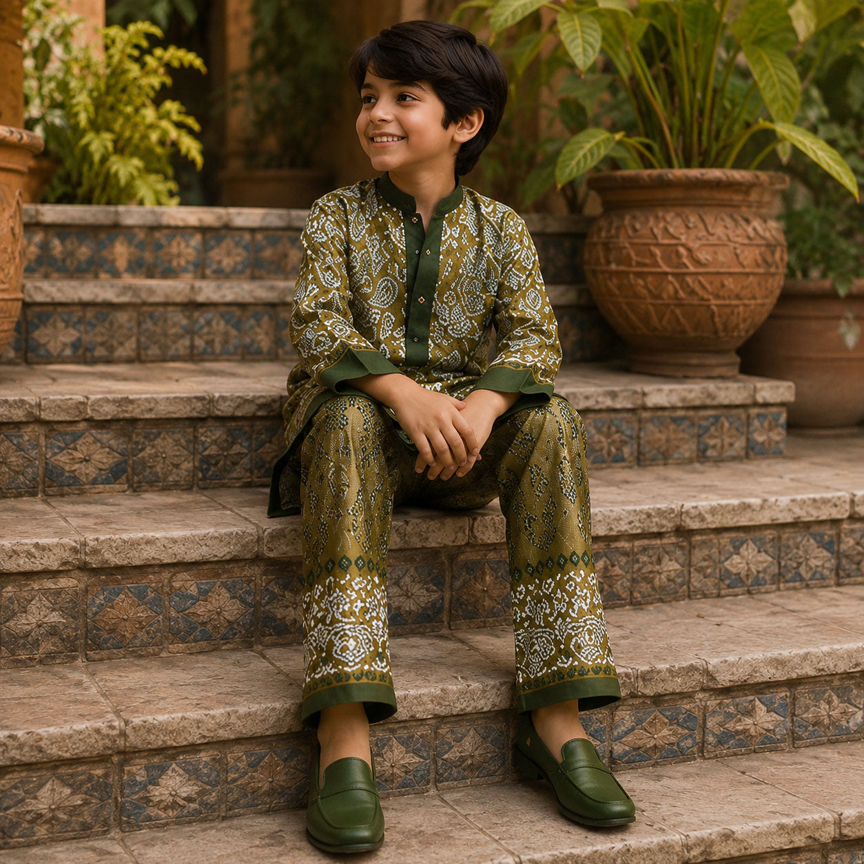 Paisley Grove Festive Pure Cotton Kurta Set