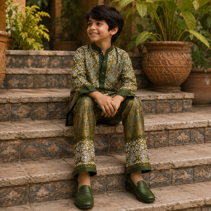 Paisley Grove Festive Pure Cotton Kurta Set