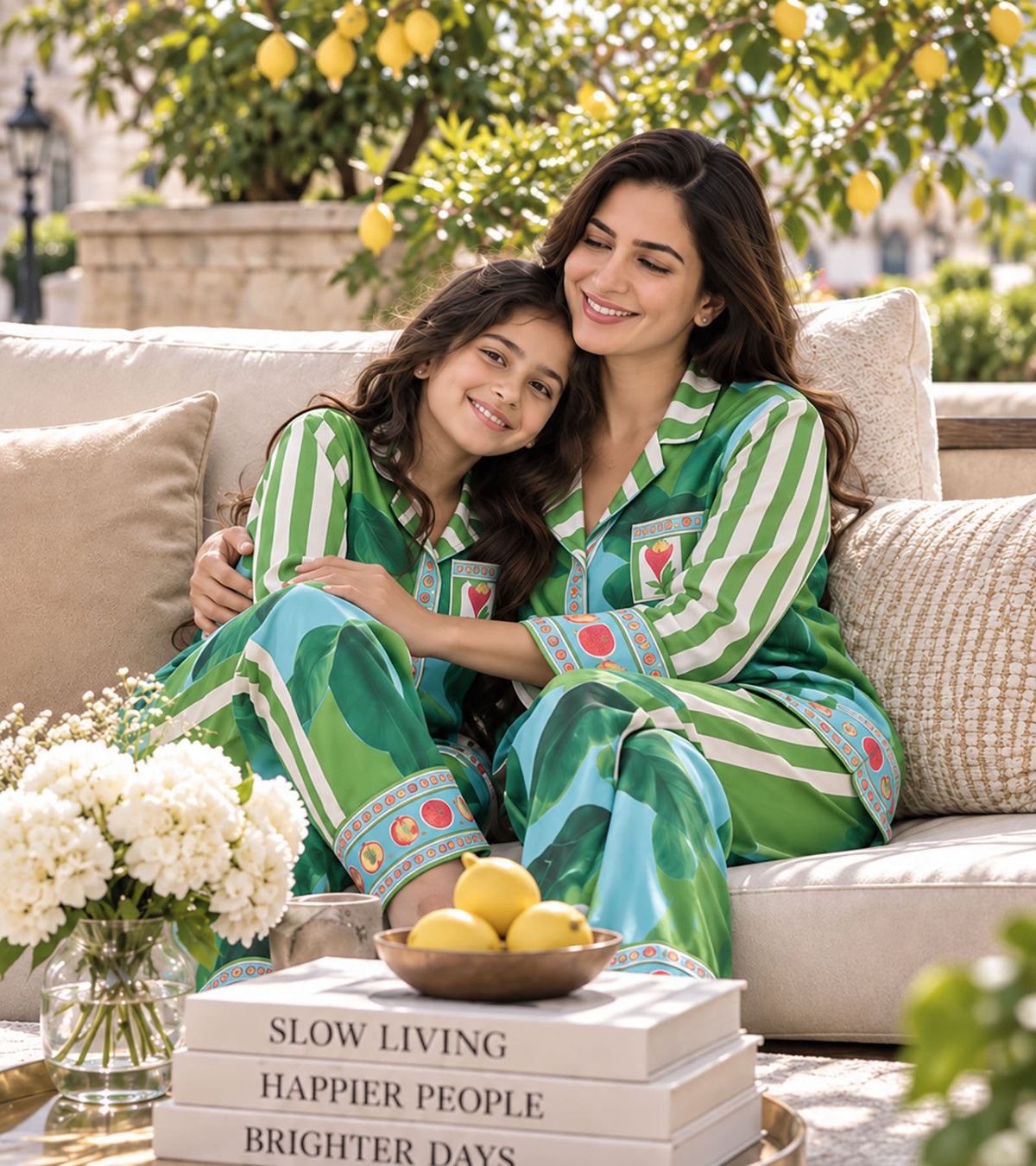 Palm Paradise Luxe Mom & Me Matching Lounge Set