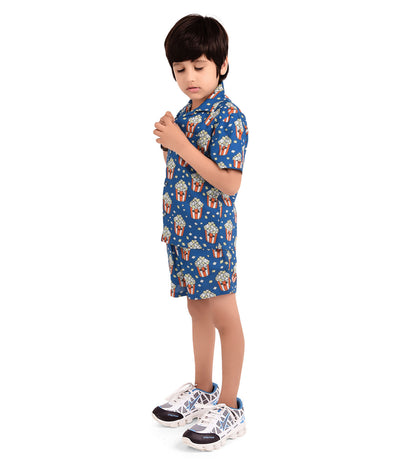 Popcorn Printed Cord Set for Boys