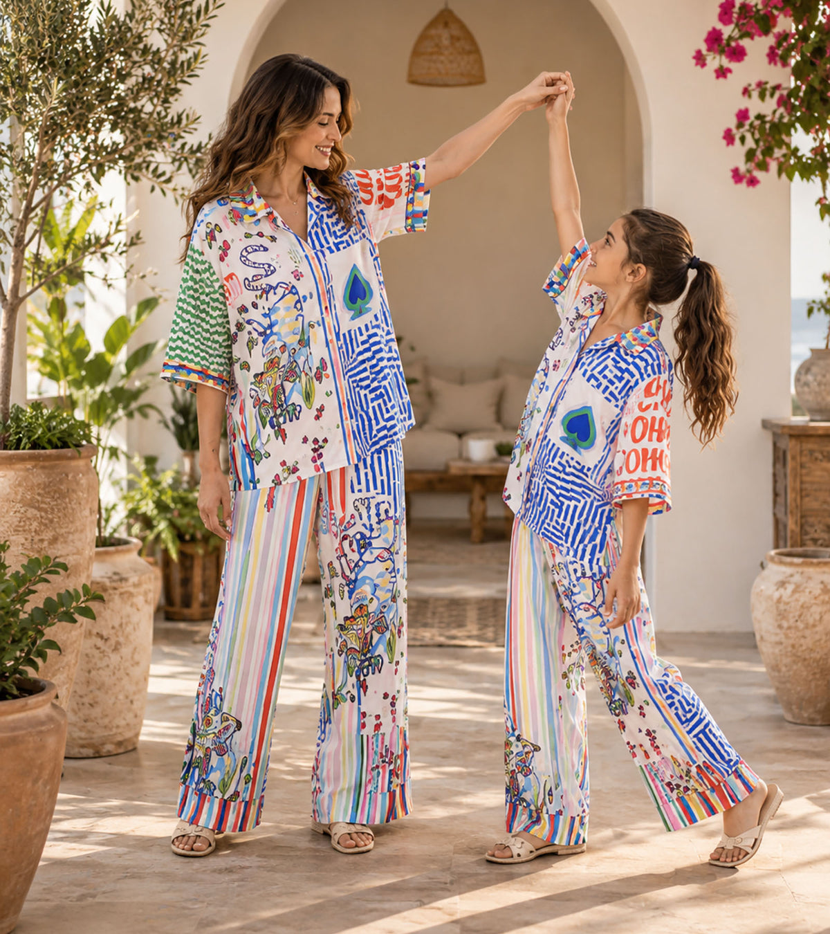 Positano Palette Luxe Mom & Me Matching Lounge Set