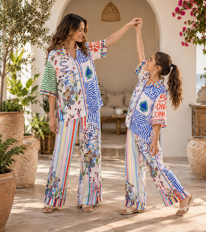 Positano Palette Luxe Mom & Me Matching Lounge Set