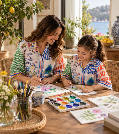 Positano Palette Luxe Mom & Me Matching Lounge Set