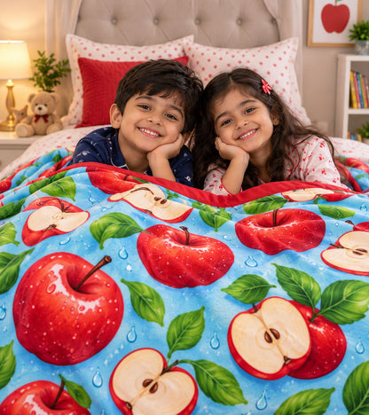 Red Apple Dreams Pure Cotton Blanket