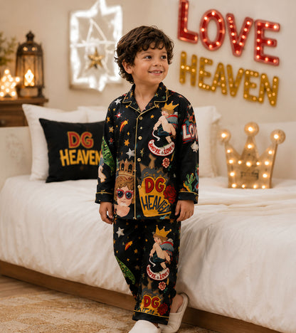 Rockstar Dreams Luxe Pure Cotton Printed Nightsuit Set