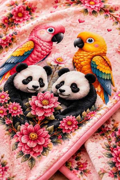 Rosy Panda Girls Blanket Pure Cotton