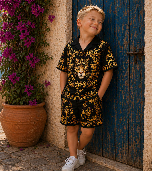 Royal Tiger Luxe Pure Cotton Co-ord Set For Boys