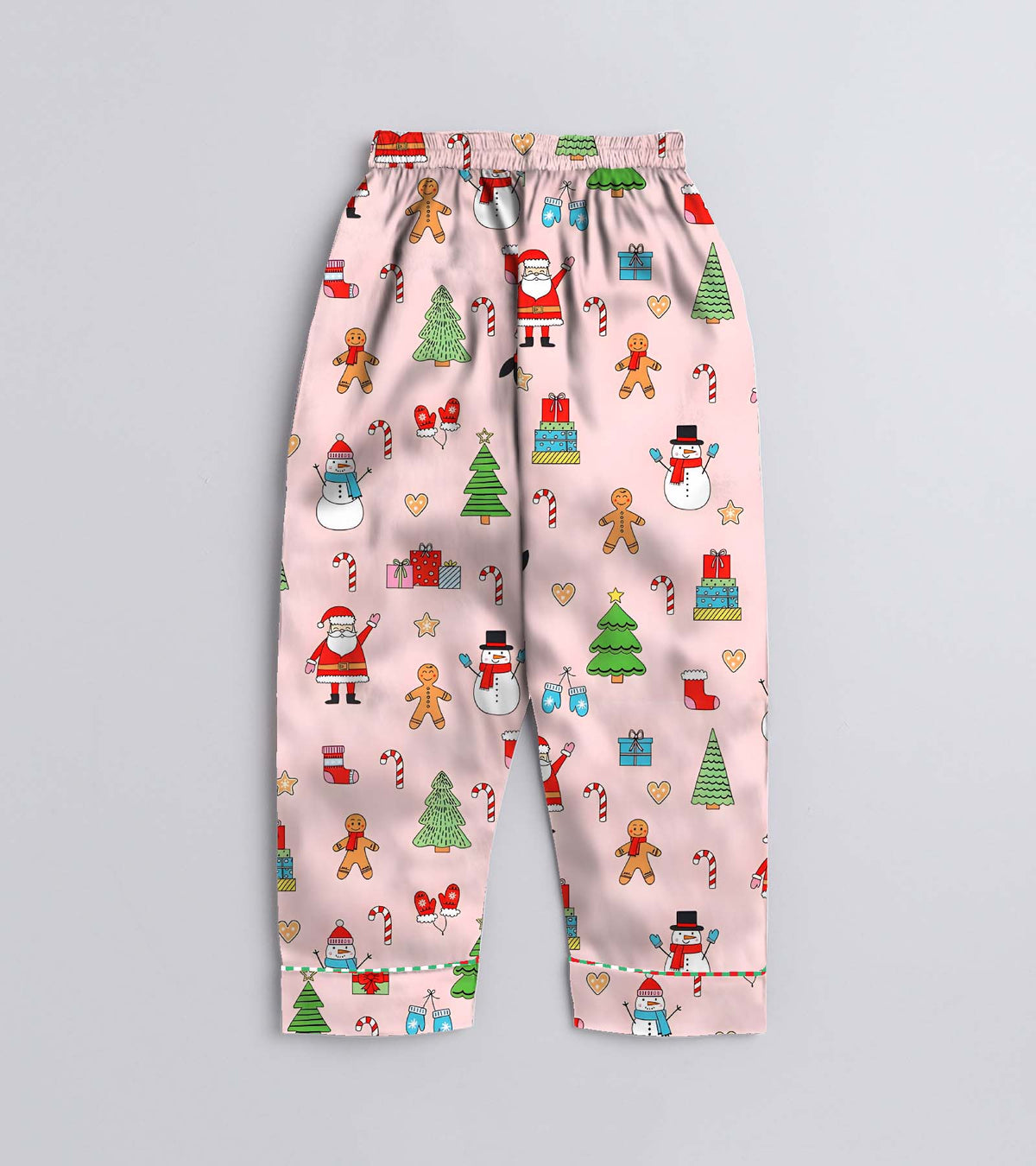Santa is Commig  Pure Cotton Christmas Printed Nightsuit Set