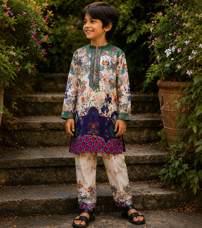 Secret Garden Festive Pure Cotton Kurta Set
