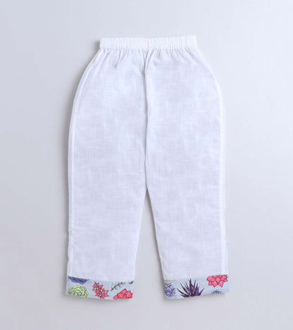 Succlent Printed Pyjama Kurta Set