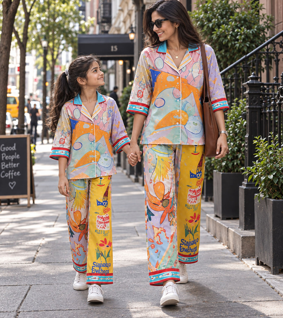 Sunny Doodle Dreams Luxe Mom & Me Matching Lounge Set