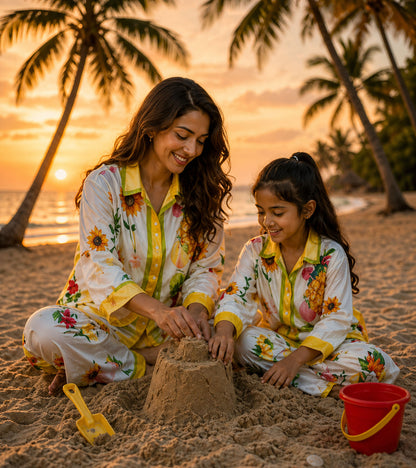 Sunny Orchard Luxe Mom & Me Matching Lounge Set